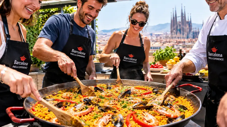 Group Paella Cooking Classes in Barcelona