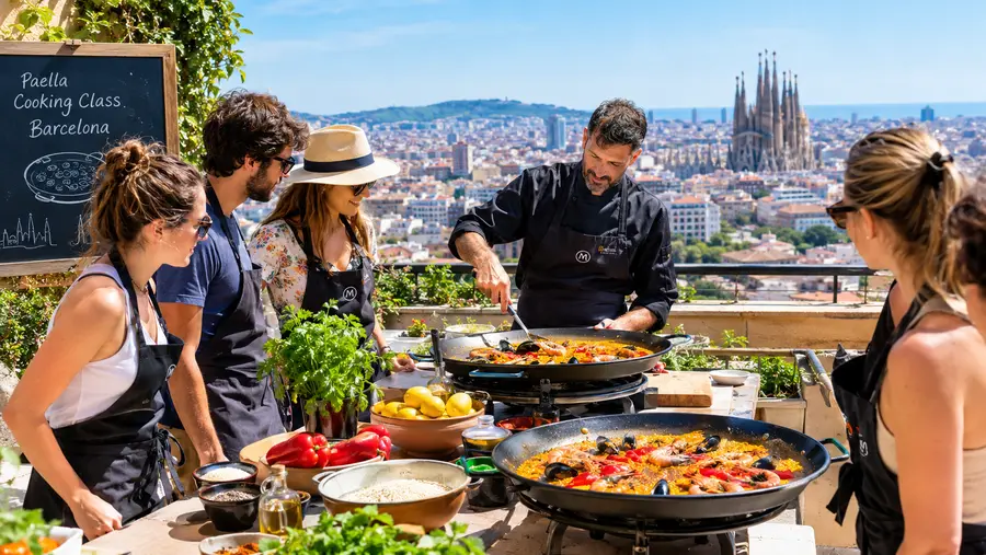 paella cooking class barcelona